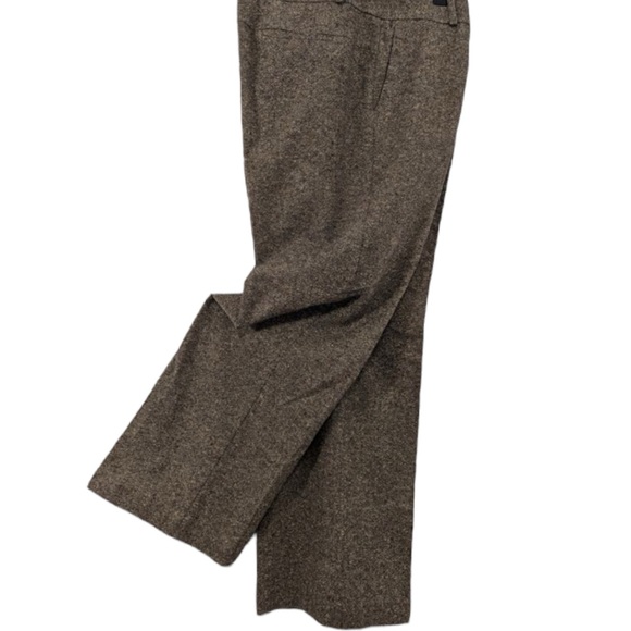 TALBOTS Vintage Wool/Silk Blend Trousers in Brown Tweed Size 10 — GORGEOUS!!! - Picture 6 of 10